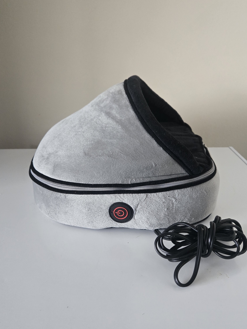 Homedics Gray and Black Foot Massager with Heat Power Button
